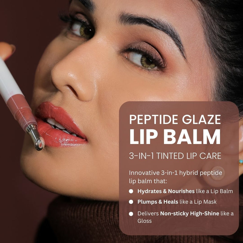Peptide Glaze Lip Balm - Combo of 3