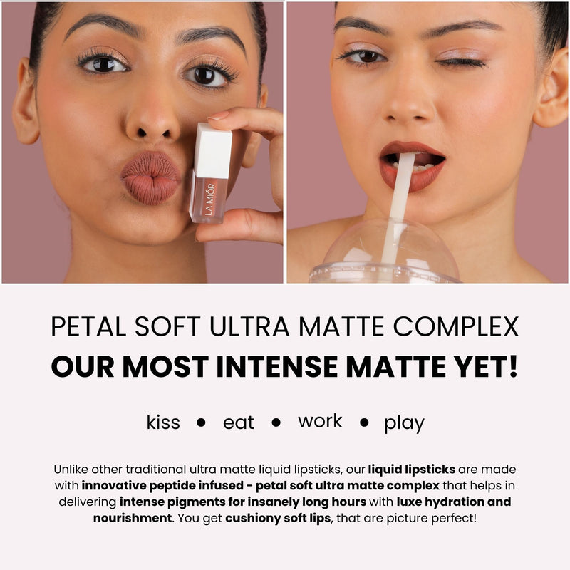 Petal Soft Ultra Matte Liquid Lipstick - Combo of 6