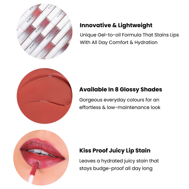 Juicy Tinted Lip Oil - Combo of 3
