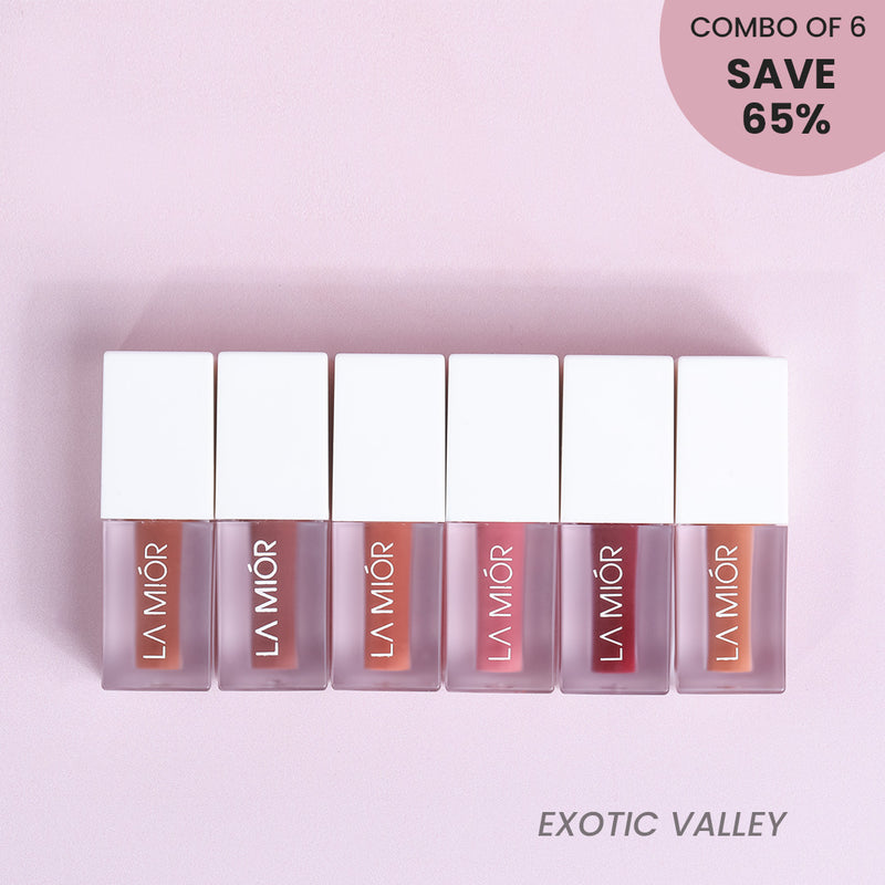 Petal Soft Ultra Matte Liquid Lipstick - Combo of 6