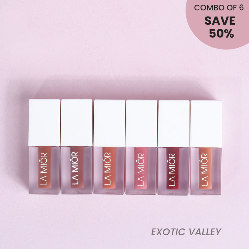 Petal Soft Ultra Matte Liquid Lipstick - Combo of 6