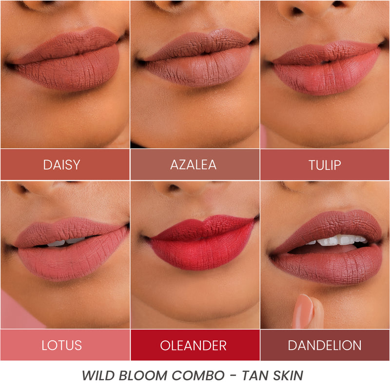 Petal Soft Ultra Matte Liquid Lipstick - Combo of 6