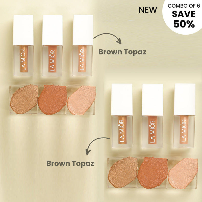 Glistening Eyes Liquid Eyeshadow - Combo of 6