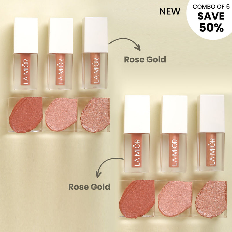 Glistening Eyes Liquid Eyeshadow - Combo of 6