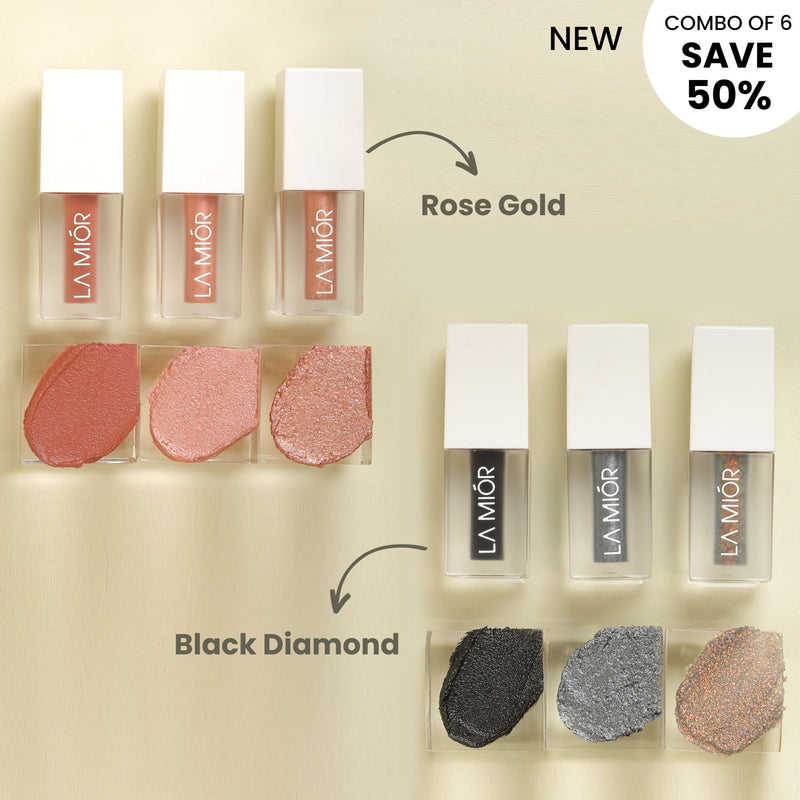 Glistening Eyes Liquid Eyeshadow - Combo of 6