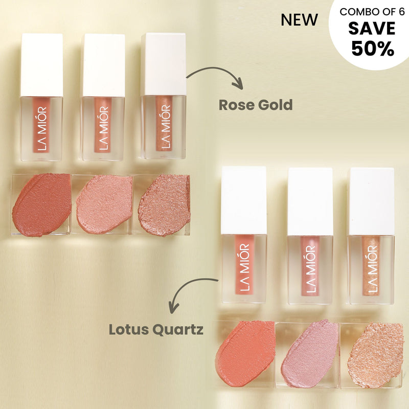 Glistening Eyes Liquid Eyeshadow - Combo of 6
