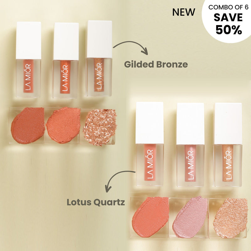 Glistening Eyes Liquid Eyeshadow - Combo of 6