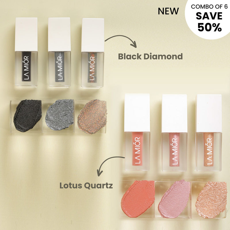 Glistening Eyes Liquid Eyeshadow - Combo of 6