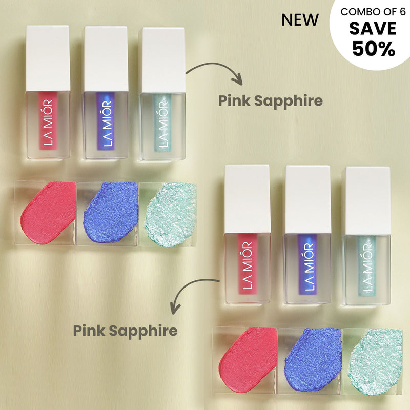 Glistening Eyes Liquid Eyeshadow - Combo of 6