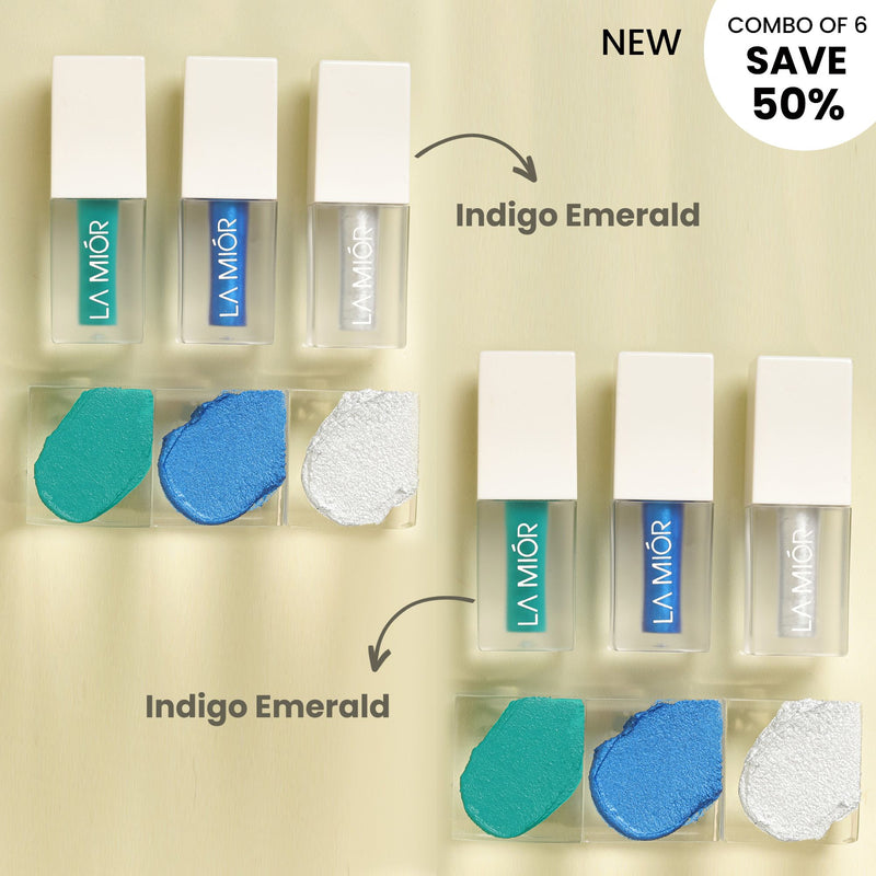 Glistening Eyes Liquid Eyeshadow - Combo of 6