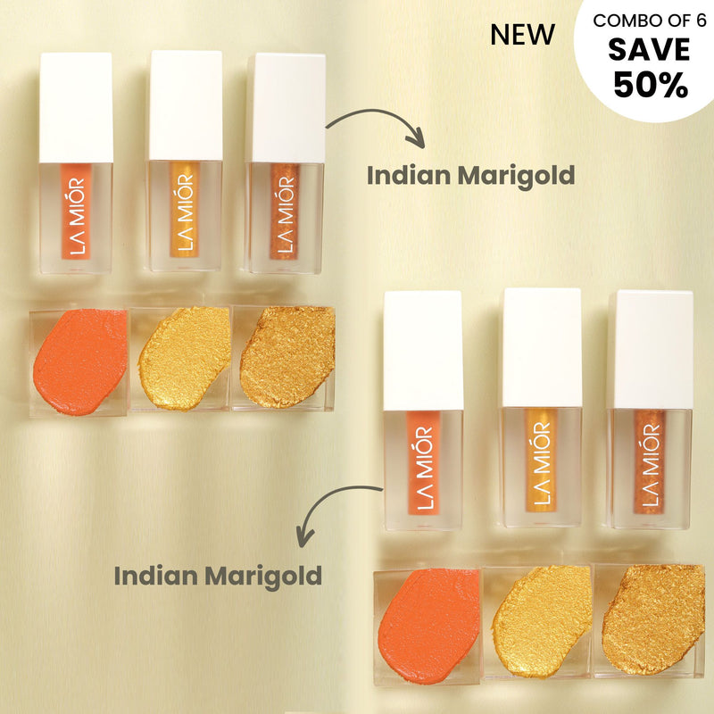 Glistening Eyes Liquid Eyeshadow - Combo of 6