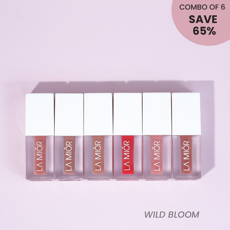 Petal Soft Ultra Matte Liquid Lipstick - Combo of 6